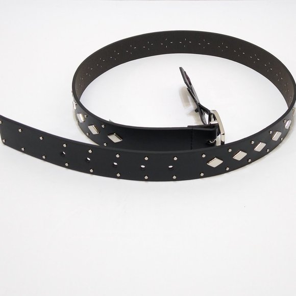 No Boundaries Diamond Shape Studded Belt S/M Adjustable Women's Edgy Style NWT - Picture 1 of 5